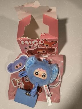 MIGO Cream Pudding Collectible Plush Blind Box - Pudding Phone Neck Lanyard